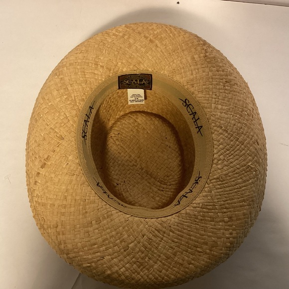 Men’s Scala Raffia Straw Hat size S/M hand made hat - Picture 7 of 10